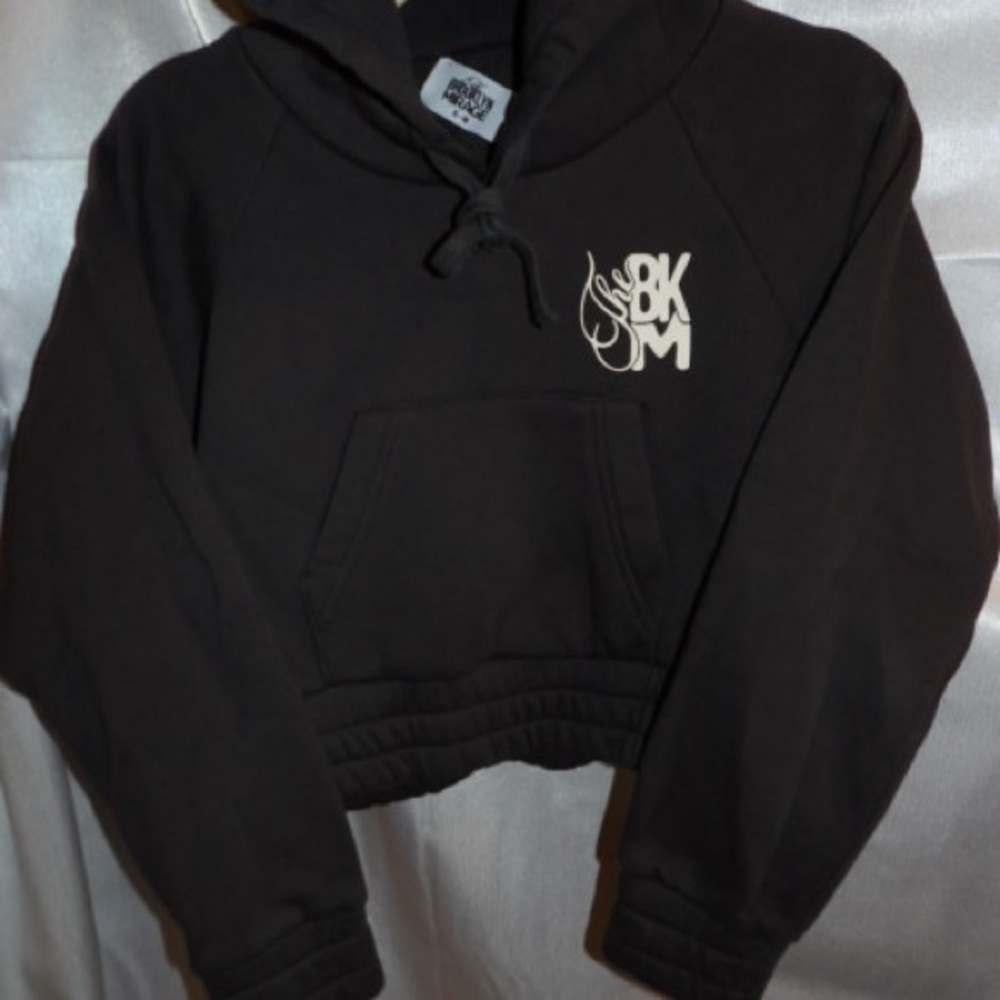 Brooklyn Mirage Black Cropped Hoodie